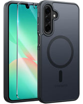 FNTCASE for Samsung Galaxy A26 6.7 Inch Phone Case: Magnetic Translucent Matte Shockproof Slim Phone Cover - Military Grade Drop Proof Hard Back Anti-Fingerprint Protective Case